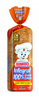 Pan integral 100% grano entero Bimbo 630gr.