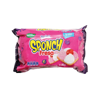 Galletas sponch fresa Marinela 360 g