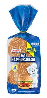 Pan Hamburguesa con ajonjolí Bimbo 4 und