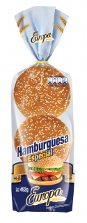 Hamburguesa con ajonjolí Europa 492 g 6 pack