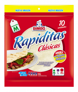 Tortillas rapiditas clásicas Bimbo 260g