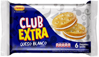 Galleta Club Extra Queso Blanco Paquete Pozuelo 6 un. 217 gr.