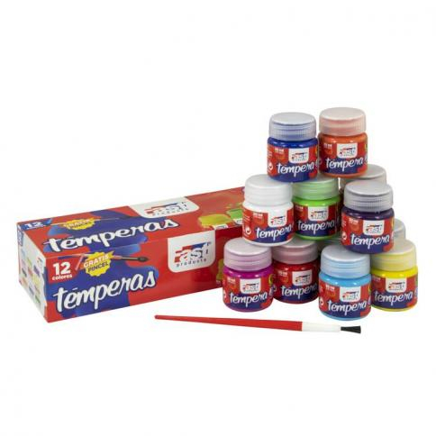 TEMPERA FAST 30ML ESTUCHE DE 12 COLORES (32)