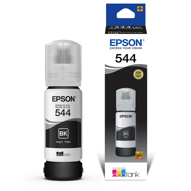 TINTA EPSON T544120-AL P/L1110, L1250, L3210, L3250, L5190 NEGRO (65ML)