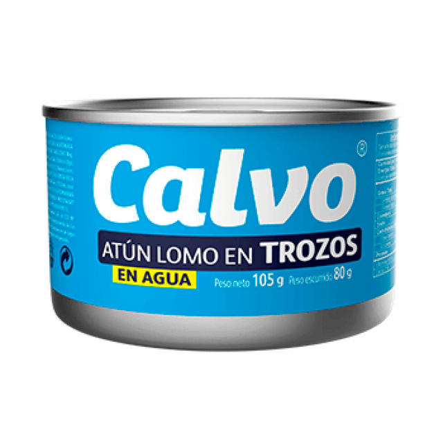Atún lomo en trozos agua Calvo 170 g