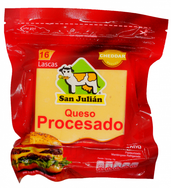 Queso procesado rebanado San Julian 200 gramos