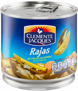 Chile jalapeño en rajas Clemente Jacques 380 g