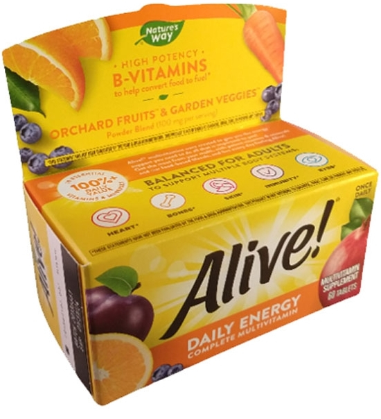 Alive Daily Energy Complete Multivitamin Nature´s Way 60 Tabletas