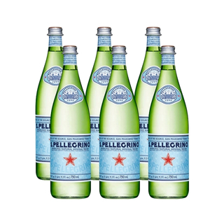 Agua mineral natural carbonatada San Pellegrino 1 litro 6 pack 