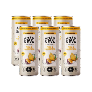 Adan & Eva maracuyá & piña con ron 355ml 6 pack