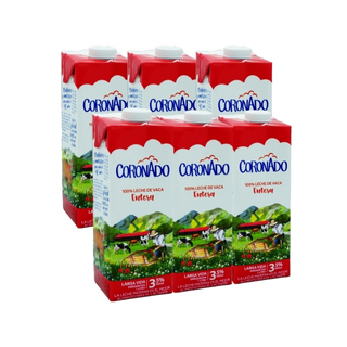 Leche entera Coronado 1 litro 6 pack