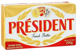 Mantequilla sin sal President 200 g
