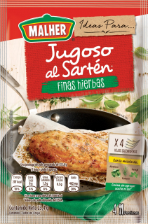 Hojas sazonadoras jugoso al sartén Hierbas Malher 23.4 g