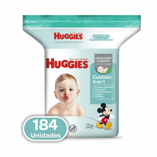 Toallas Húmedas Huggies One & Done 184 un.
