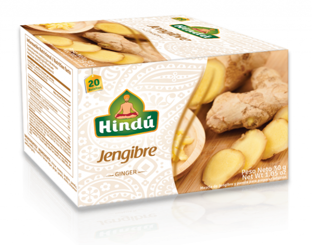 Té Aromática Jengibre Hindu 20 sobres.