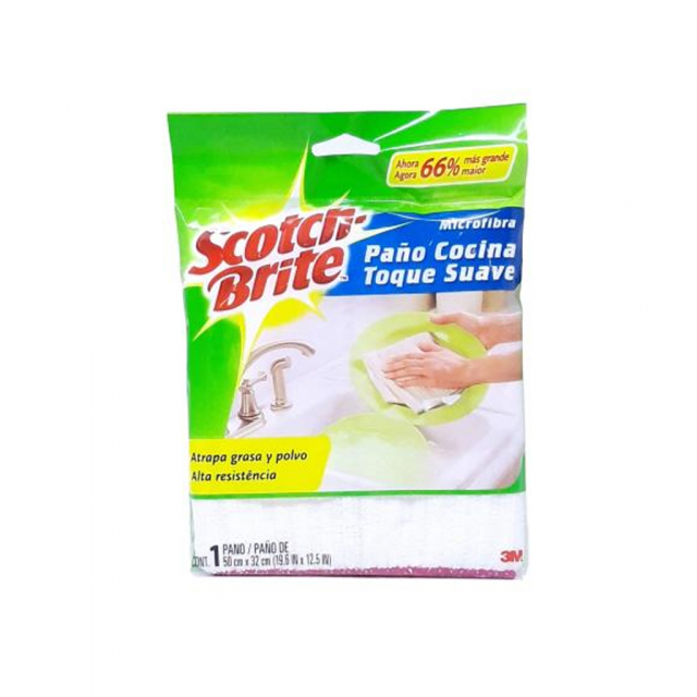 Microfibra Paño Cocina toque suave Scotch Brite 1und. 50cm x 32cm
