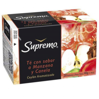 Té Manzana Canela Supremo 20 sobres