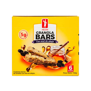 Barras de Granola con miel y pasas 6 uds. 