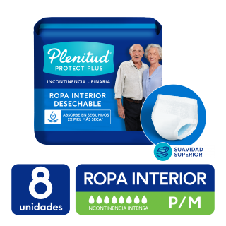 Ropa Interior Plenitud Protect Plus P/M 8 Und
