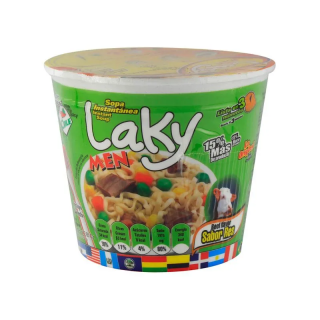 Sopa de vaso sabor a res tazon Laky Men 75g