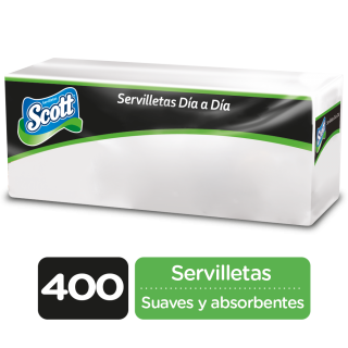 Servilletas de Papel Scott Decorada 400 Hojas