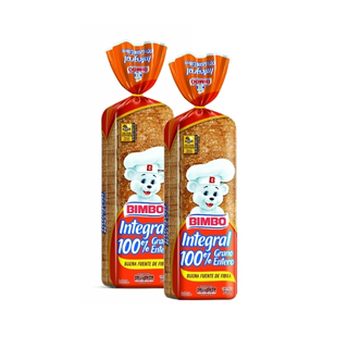 Pan integral 100% grano entero Bimbo 630 gramos 2 pack