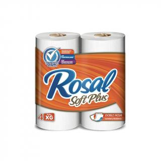 Papel higiénico Rosal naranja XG doble hoja soft plus extra grande 4 und 