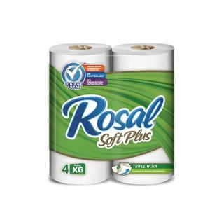 Papel Higiénico Rosal Verde XG Doble Hoja Soft Plus Extra Grande 4 un.
