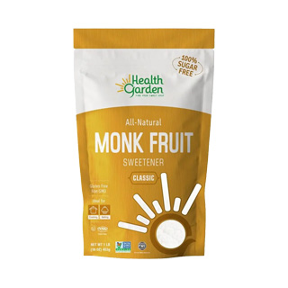 Endulzante de Fruta del monje o Monk Fruit clasica 100% natural y libre de gluten 454 gramos
