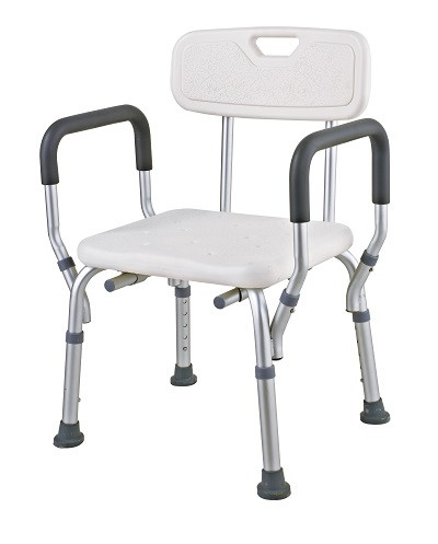 Silla para Ducha con Respaldo y apoya brazos