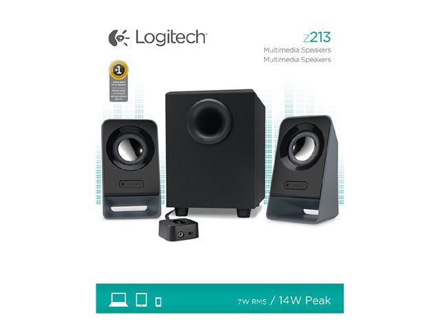 Logitech Z213 Sistema de Altavoces Multimedia 2.1 14W - Subwoofer