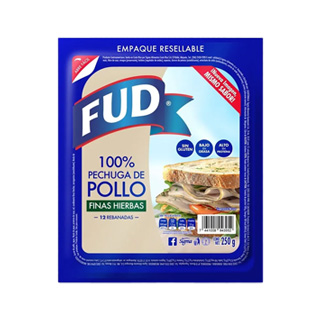 Jamón Pechuga Pollo Finas Hierbas Fud 250 gr.