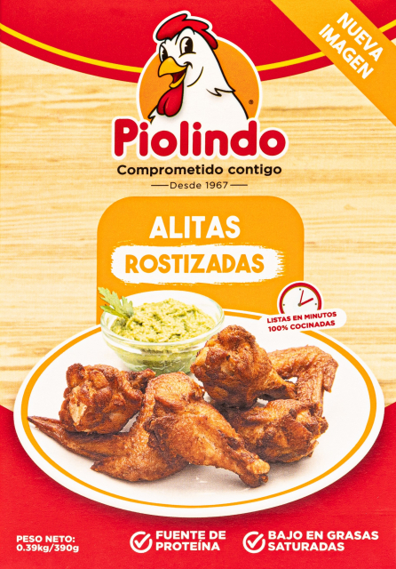 Pio Lindo Alitas Rostizadas 390 gr.