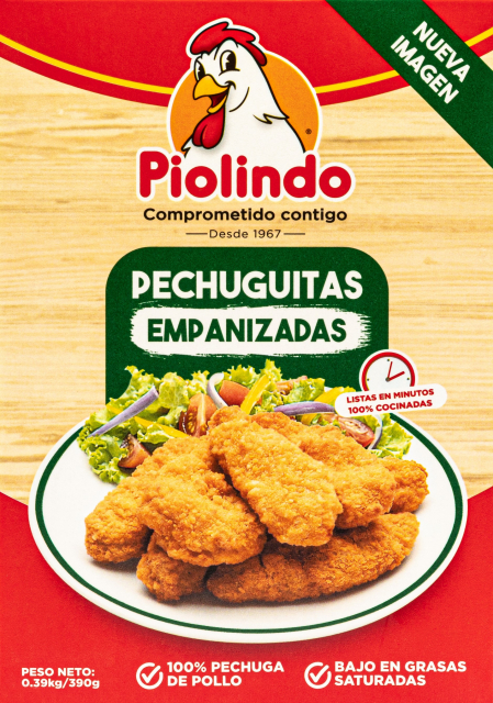 Pechuguitas Empanizadas Pio Lindo 390 gr.