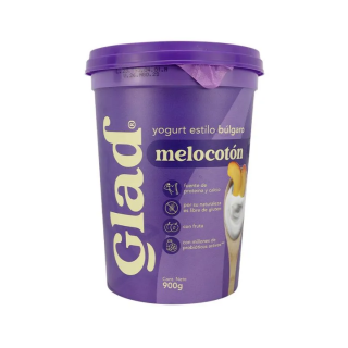 Yogurt Melocotón Búlgaro Glad 900 gr.