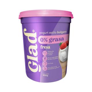 Yogurt Fresa 0% Grasa Glad 900 gr.