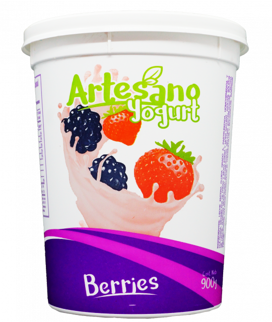 Yogurt fresa y mora Artesano 900 g