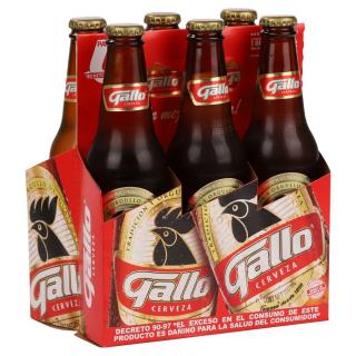 Cerveza Gallo 6 Pack Botella 350 ml.