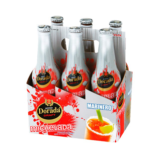 Michelada botella Dorada 350 ml 6 pack