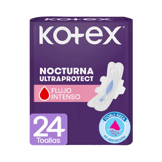 Toallas Femeninas Kotex Nocturna 24 un.