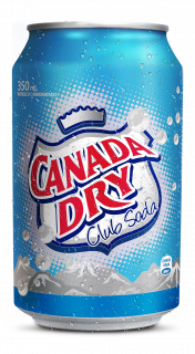 Canadá Dry Club Soda Lata 350 ml.