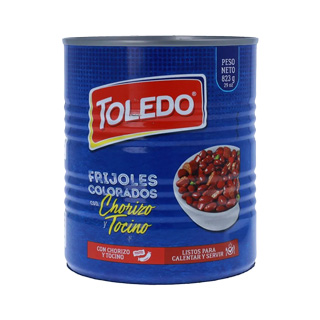 Frijoles Colorados Chorizo Y Tocino Toledo 29 oz.