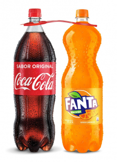 Coca Cola & Fanta Naranja 2 Litros Pack 2 un.