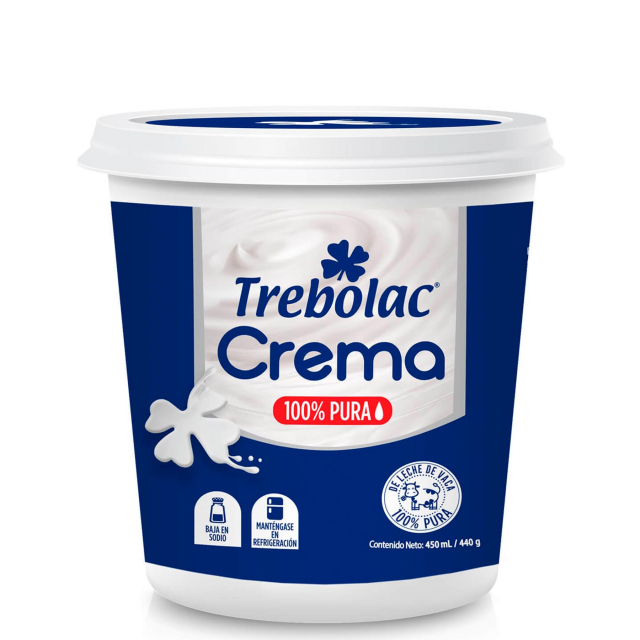 Crema pura Trebolac 450 ml