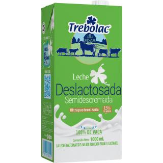 Leche deslactosada uht tetra Trebolac 950ml
