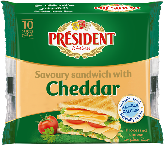 Queso rodaja para sándwich rodajado President 200 g