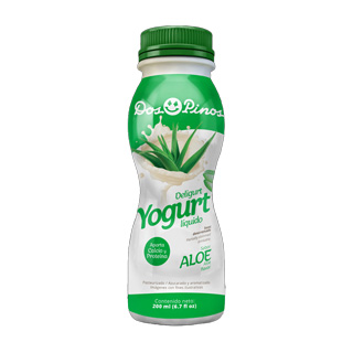 Yogurt líquido aloe botella Dos Pinos 200 ml.
