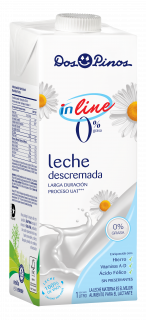Leche UHT descremada in-line Dos Pinos 1 lt