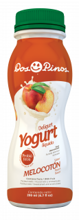Yogurt líquido melocotón botella Deligurt Dos Pinos 200 ml