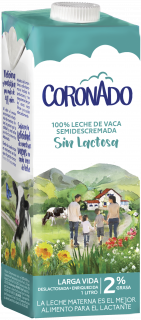 Leche UHT deslactosada semidescremada Coronado 1L